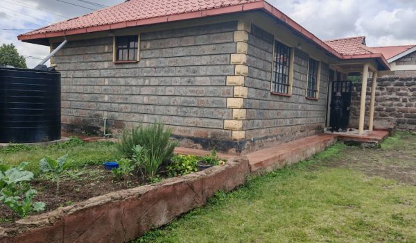 Charming 3-bedroom master ensuite bungalow for sale in Ongata Rongai, featuring a spacious compound, outdoor facilities, and a peaceful, family-friendly environment.